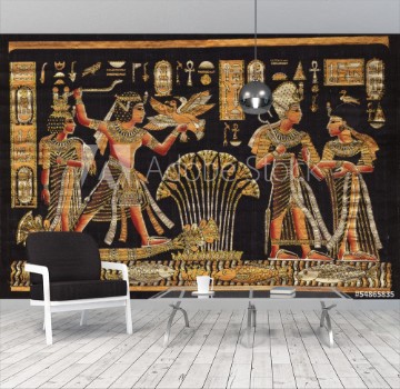 Bild på Ancient black egyptian papyrus